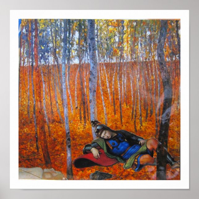 Affiche The Enchanted Woods - A Faerie tale - collage art (Devant)