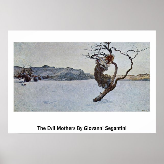 Affiche The Evil Mothers By Giovanni Segantini (Devant)