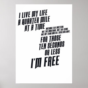 Affiche The Fast and The Furious I Live