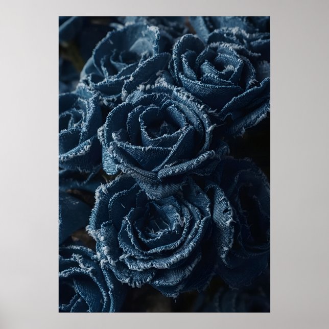 Affiche The Fierce Grace of Reconstructed Denim Roses (Devant)