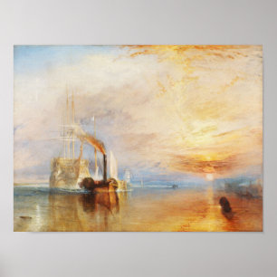 Affiche The Fighting Temeraire, par l'artiste Turner, J. M