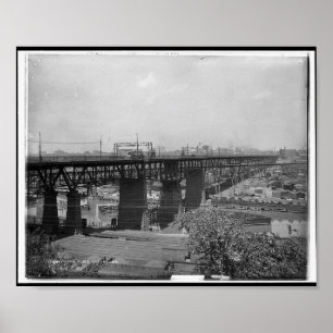 Affiche The Flats, Cleveland c1900