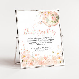 Affiche Thé floral rose pour deux N' dites pas bébé
