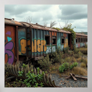 Affiche The Forgotten Railway – Abandoned Graffiti Train