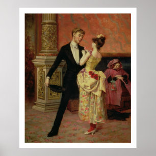 Affiche The Foyer of the Lyceum Theatre (oil on canvas)