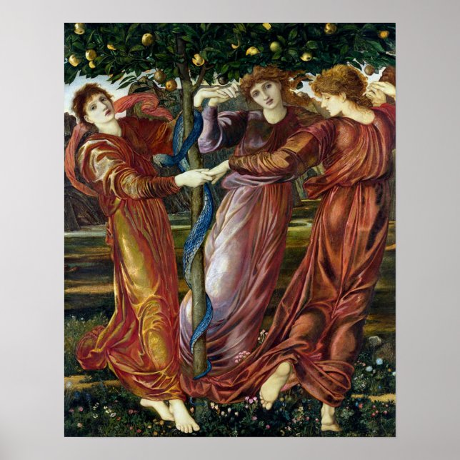 Affiche The Garden of the Hesperides by Edward Burne-Jones (Devant)