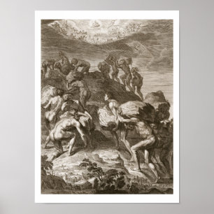 Affiche The Giants Attempt to Scale Heaven by Piling Mount