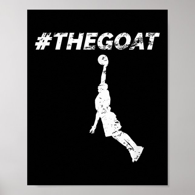 Affiche The Goat Greatest Of All Time Basketball Motivatio (Devant)