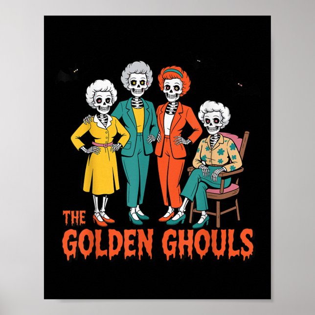 Affiche The Golden Ghouls Funny Halloween  (Devant)