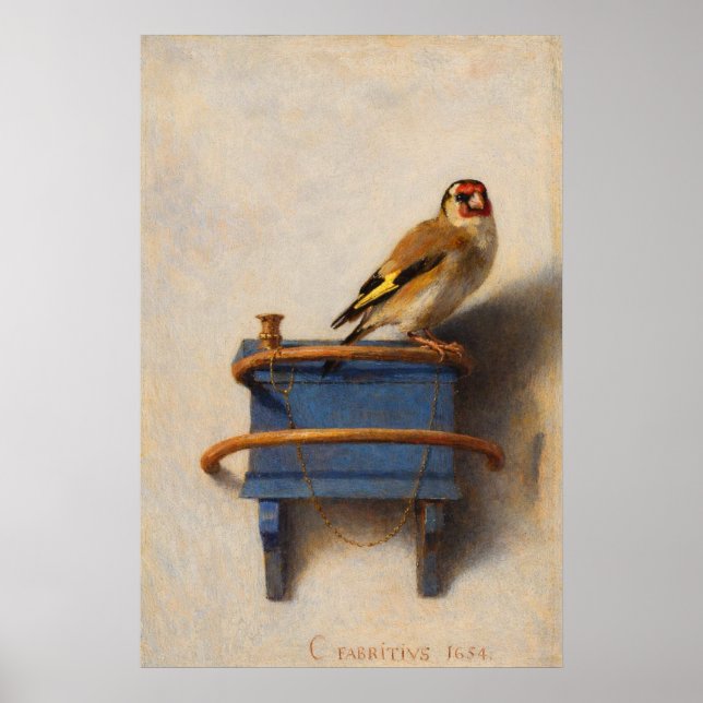 Affiche The Goldfinch by Carel Fabritius (Devant)