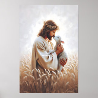 Affiche The Good Shepherd Bible Art Christian Art Jesus Ar