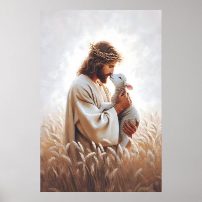 Affiche The Good Shepherd Bible Art Christian Art Jesus Ar (Devant)