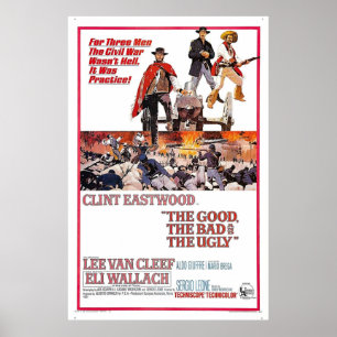 Affiche The Good The Bad and The Ugly 1966 Movie Art