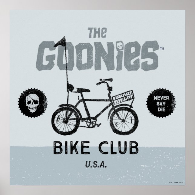 Affiche The Goonies Bike Club États-Unis (Devant)