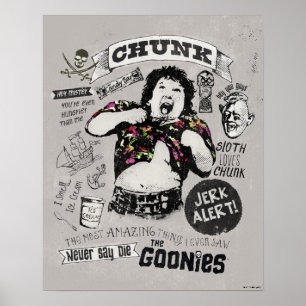 Affiche The Goonies Chunk Retro Collage