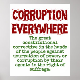 Affiche The Great Constitutional Corrective - Corruption Q