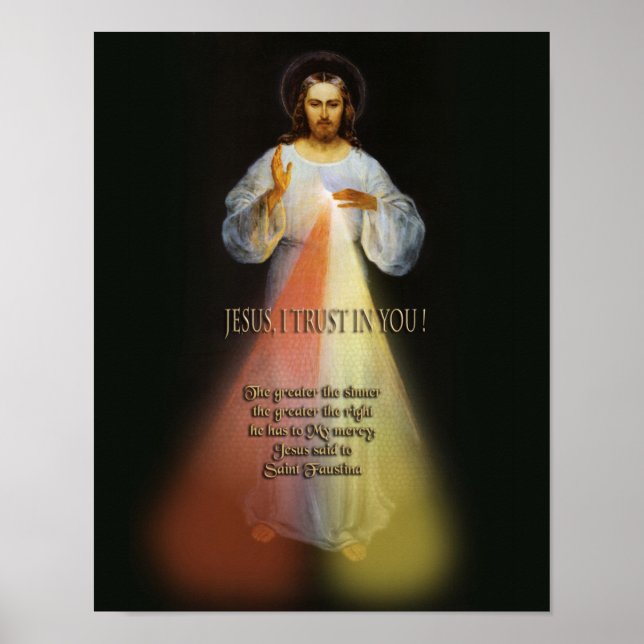 Affiche The Greater the Sinner Divine Mercy Image (Devant)