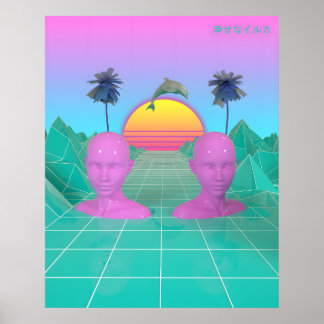 Affiche The Happy Dolphin