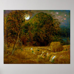 Affiche The Harvest Moon by Samuel Palmer (1833)