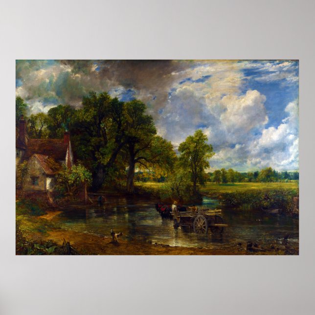 Affiche The Hay Wain par John Constable (1821) (Devant)