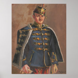 Affiche The Hussar - Autoportrait de Kulhanek (1937)