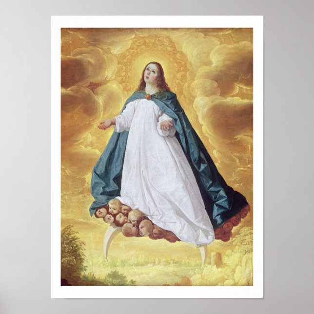 Affiche The Immaculate Conception, c.1628-30 (oil on canva (Devant)