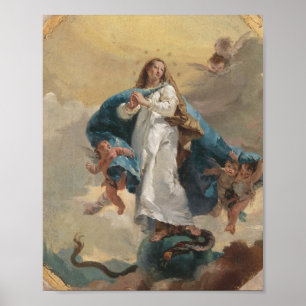 Affiche The Immaculate Conception - Giovanni Battista Tiep