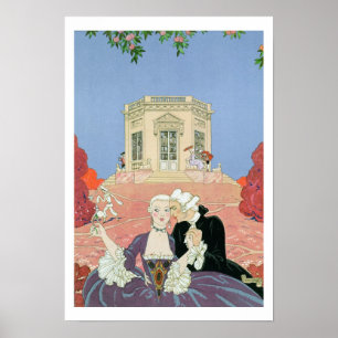 Affiche The Indolents,  illustration for 'Fetes Galantes'