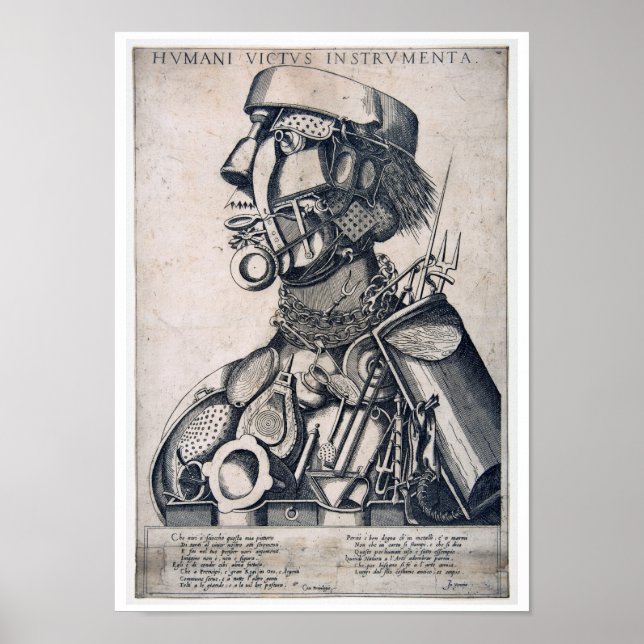 Affiche The Instruments of Human Sustenance, Arcimboldo (Devant)