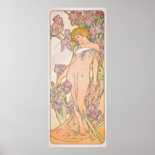 Affiche The Iris (1897) par Alphonse Mucha