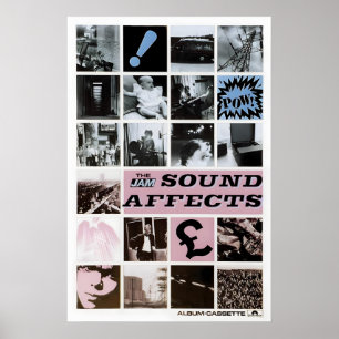 Affiche The Jam 1980 Sound Affects (MÉGA RARE) Anglais