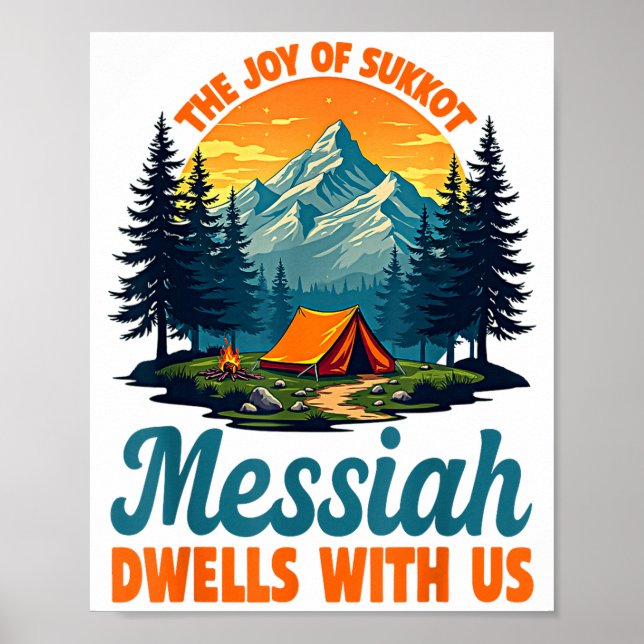Affiche The Joy Of Sukkot Messiah Dwells With Us Jewish Ho (Devant)