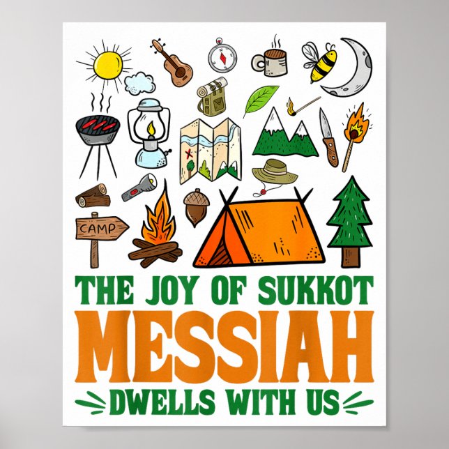 Affiche The Joy Of Sukkot Messiah Dwells With Us Jewish Ho (Devant)