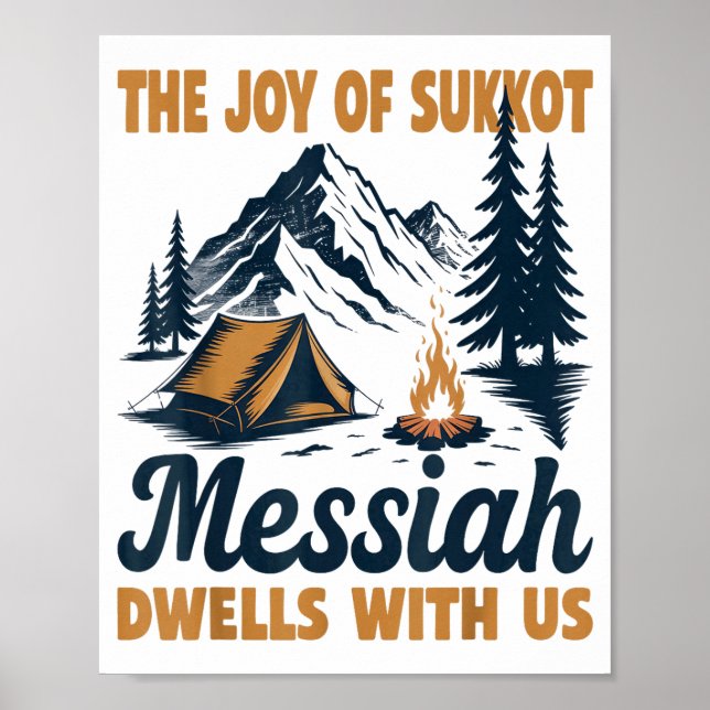 Affiche The Joy Of Sukkot Messiah Dwells With Us Jewish Ho (Devant)