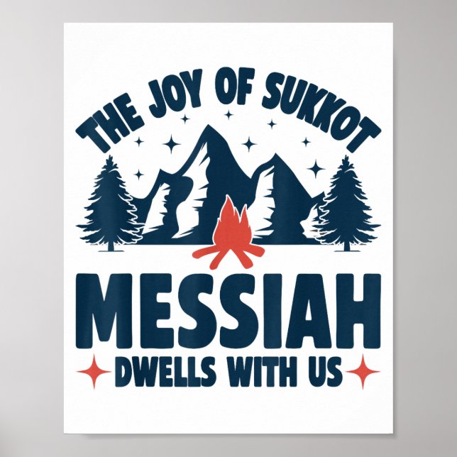 Affiche The Joy Of Sukkot Messiah Dwells With Us Jewish Ho (Devant)