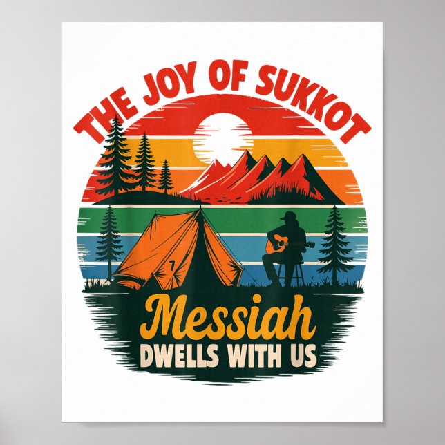 Affiche The Joy Of Sukkot Messiah Dwells With Us Jewish Ho (Devant)