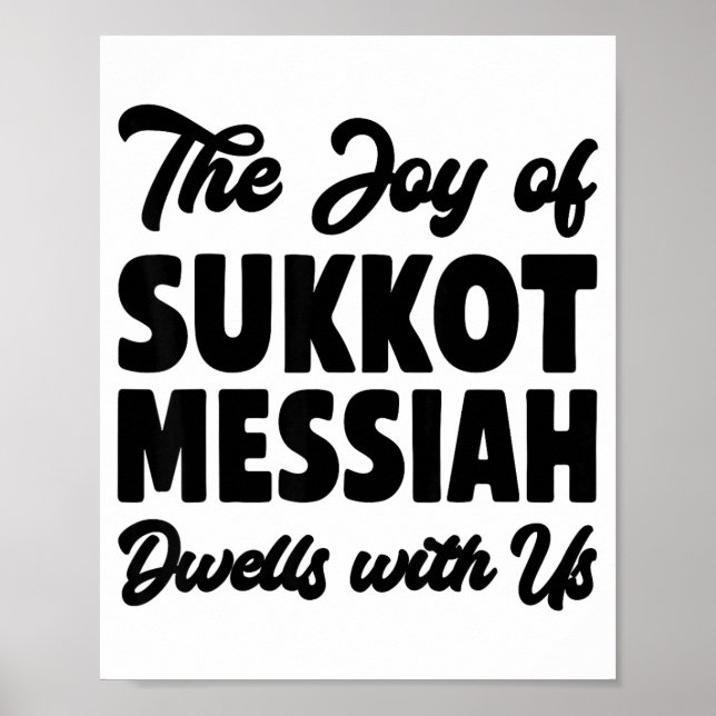Affiche The Joy Of Sukkot Messiah Dwells With Us Jewish Ho (Devant)
