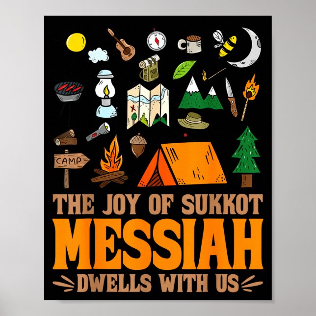 Affiche The Joy Of Sukkot Messiah Dwells With Us Jewish Ho (Devant)