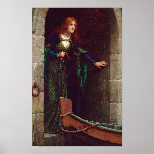 Affiche The Keys, vers 1909, par Edmund Blair Leighton (Devant)