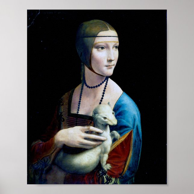 Affiche The Lady with an Ermine, Leonardo da Vinci (Devant)
