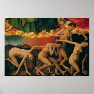 Affiche The Last Judgement, detail of the entrance