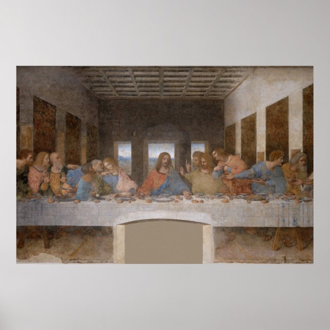 Affiche The Last Supper 1495 1498 by Léonard de Vinci (Devant)