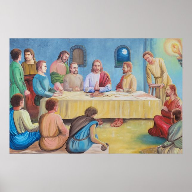 Affiche The Last Supper: Jesus and the Disciples (Devant)