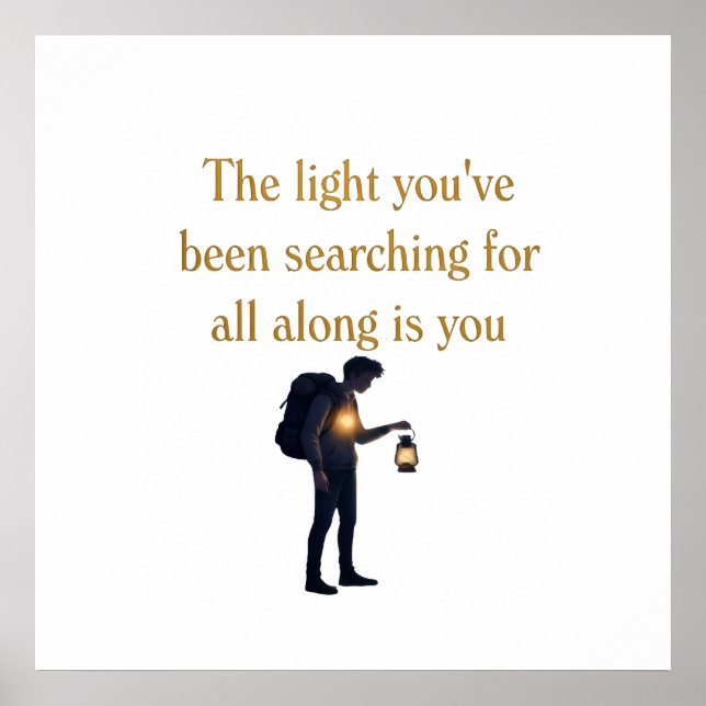 Affiche The light is you iPad Smart Cover (Devant)