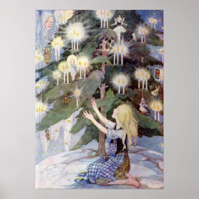 Affiche The Little Match Girl par Anne Anderson (Devant)