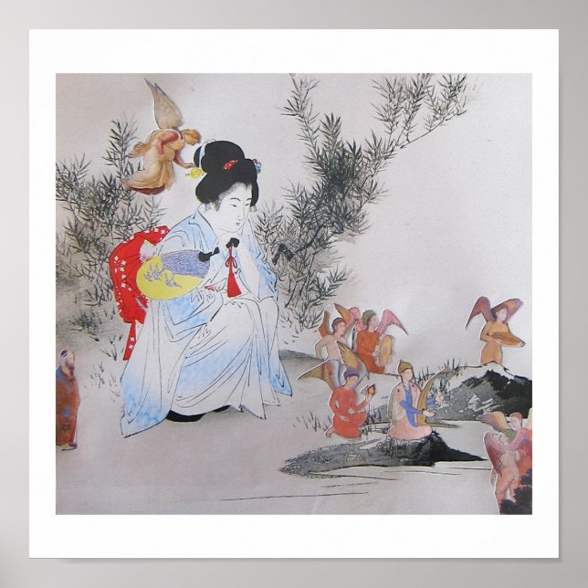 Affiche The Little People - collage art (Devant)