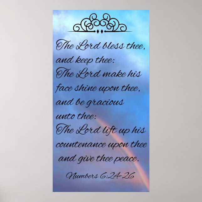 Affiche The Lord Bless Thee and Keep Thee (Devant)