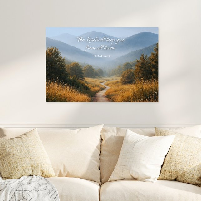 Affiche The Lord Will Keep You Psalm 121 Christian (Créateur téléchargé)