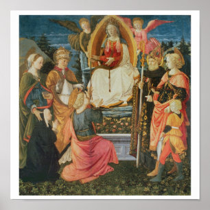 Affiche The Madonna of the Sacred Girdle, 1456 (tempera on