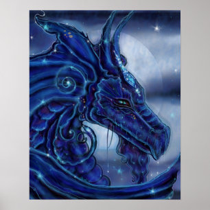 Affiche The "Magical Nigh" Dragon fantasy by Renee Lavoie
